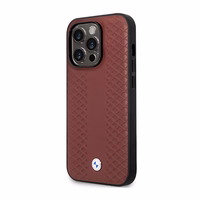 Ümbris BMW BMHCP14L22RFGR iPhone 14 Pro 6.1" Burgundy/burgundy Leather Diamond Pattern