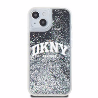 DKNY ümbris jaoks iPhone 15 6,1" HC DKHCP15SLBNAEK must HC liquid glitters w arch logo