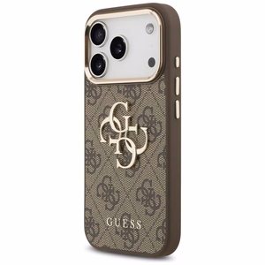 GUESS GUE005483 (PU W/ Big 4G Classic Logo) kaitseümbris seadmele iPhone 18 Pro / 17 Pro, värv: pruun ja kuldne
