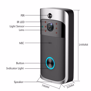 Wireless smart doorbell with camera and motion sensor Reach DB-1 must