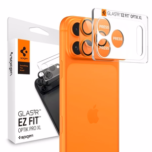 Spigen Optik Pro XL Camera Lens Glass jaoks iPhone 17 Pro Max - oranž