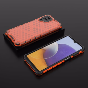 Honeycomb Case soomuskaitse TPU kaitsekattega Samsung Galaxy A22 4G punane