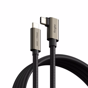 Ringke 3.2 gen. 2x2 USB-C, PD 3.1 240W 2m angled kaabel - must