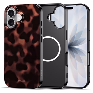 Tech-Protect Lamano MagSafe ümbris jaoks iPhone 16 - must and punane