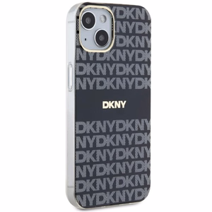 DKNY IML Mono & Stripe MagSafe Ümbris jaoks iPhone 15 Plus / 14 Plus - Must