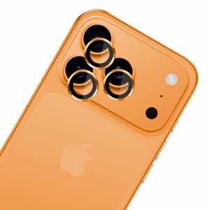 3mk Lens Protection Pro закалённое стекло для iPhone 17 Pro / 17 Pro Max - оранжевое