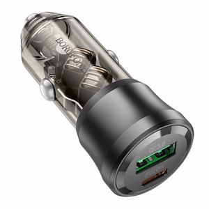 Car charger Borofone BZ25 38W USB-C/USB-A black