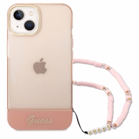 Guess GUHCP14MHGCOHP iPhone 14 Plus 6.7" roosa/roosa hardcase Translucent Pearl Strap