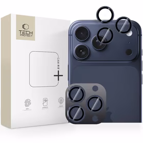 Tech-Protect Camring Fit+ Camera Cover jaoks iPhone 14 Pro / Max / 15 Pro / Max / 16 Pro / Max / 17 Pro / Max - sinine
