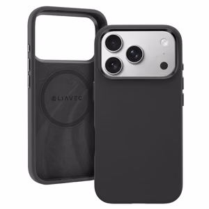 Liavec Silky чехол с металлической рамкой камеры для Iphone 17 Pro Max черный