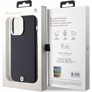 BMW Signature Wrapped Metal MagSafe чехол для iPhone 15 Pro Max - чёрный