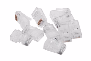 Cablexpert PLUG3UP6/100 juhtmeühendus läbipaistev