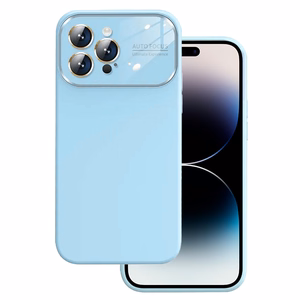 Soft Silicone Lens Ümbris jaoks Iphone 15 Pro Max light sinine