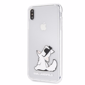 Чехол Karl Lagerfeld Choupette Fun для iPhone Xs Max - прозрачный