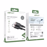 Acefast kaabel MFI USB Type C - Lightning 1.2m, 30W, 3A must (C2-01 must)