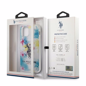 US Polo USHCP12MPCUSML Tie & Dye Collection ümbris seadmele iPhone 12 / 12 Pro 6.1", mitmevärviline