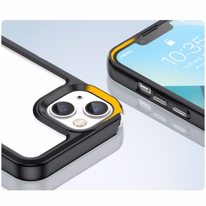 Outer Space Case iPhone 14 Plus kõva kate geelraamiga must