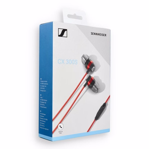 Juhtmega kõrvaklapid Sennheiser CX 300S, Jack 3,5 mm, punased