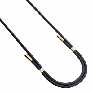 3mk EasyClip telefoni kaelapael, must (kuldsed detailid)