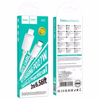 Kaabel USB C to Lightning Hoco PD 27W 2 m X88 valge