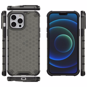 Honeycomb Case броневой чехол с TPU бампером для iPhone 13 Pro Max чёрный