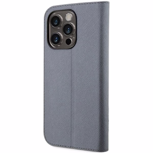 Karl Lagerfeld KLBKP14XSANKCPG iPhone 14 Pro Max 6.7" bookcase hõbedane/hõbedane Saffiano Karl & Choupette