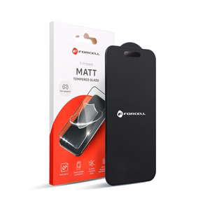 Karastatud klaas to iPhone 13 PRO MAX / 14 PLUS Forcell Matt Glass must