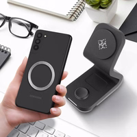 Universal round plate / magnet ring compatible with MagSafe hõbedane