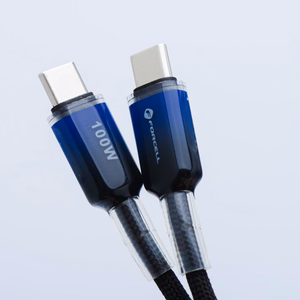 Cable USB C to USB C Forcell F-Energy QC4.0 PD 5A 100W Gradient 1 m C357 black