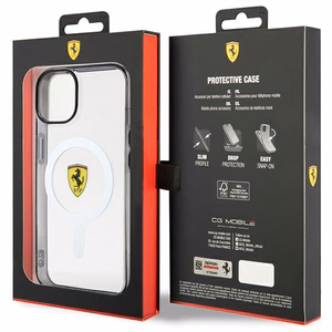 Ferrari FEHMP14MURKT iPhone 14 Plus 6.7" läbipaistev/läbipaistev hardcase Outline Magsafe