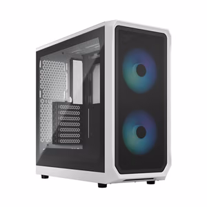 Fractal Design Focus 2 Side window RGB White TG Clear Tint Midi Tower ATX