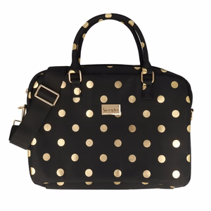 Wonder Briefcase Laptop 15-16 inches kuldne polka-dot