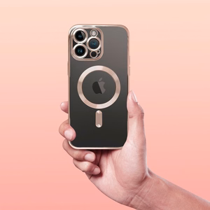 Чехол для iPhone 16 PRO Electro Mag Cover совместимый с MagSafe коричневый