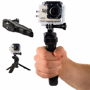 Крепление с мини-штативом для экшн-камер GoPro SJCAM черное