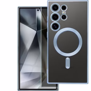 ELECTRO MAG COVER case compatible with MagSafe jaoks SAMSUNG S25 FE sinine