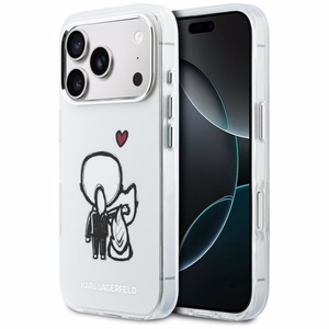 Karl Lagerfeld Karl & Choupette Back MagSafe Ümbris for iPhone 17 Pro Max - Clear