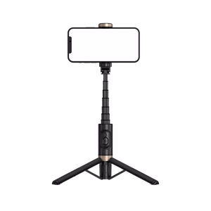 SEEK TOTI Selfie Stick with Hidden Design Stable Tripod Q12, Black