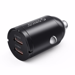 Orico MiniRing 30W 2x USB-C autolaadija - must