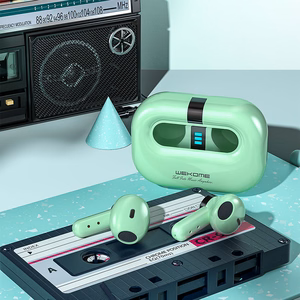 WEKOME VA06 Vanguard Series Bluetooth 5.2 TWS juhtmevabad kõrvaklapid laadimiskarbiga, rohelised