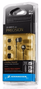 Juhtmega kõrvaklapid Jack 3,5 mm Sennheiser CX 400-II Precision must