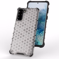 Honeycomb Case soomuskaitse TPU kaitsekattega Samsung Galaxy S21+ 5G (S21 Plus 5G) mustaks