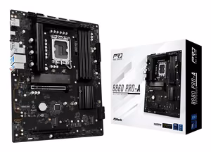 Asrock B860 Pro-A emaplaat Intel B860 LGA 1851 (Socket V1) ATX