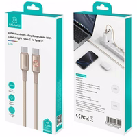 Kaabel USAMS Huan Series SJ751 240W USB-C - USB-C 1,2 m titaan
