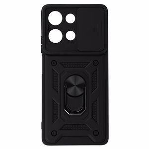 Slide Camera Armor Ümbris jaoks Motorola Moto G75 5G Must