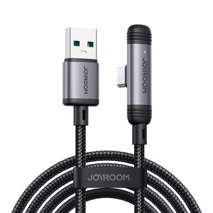 Joyroom S-A56 EnjoyX Series 90° USB-A - USB-C 3A kaabel 1.2m - must