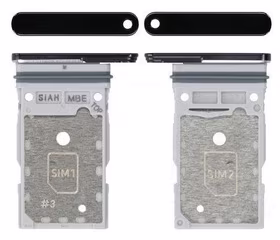 SIM-kaardi hoidik Samsung S918 S23 Ultra Dual Phantom Black originaal (originaalkomplekt)