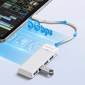 Orico PAPW4A-C3 USB Hub 4-port 4x USB-A 3.0 1.8 m - white