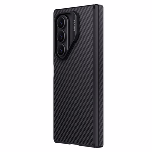 Nillkin Synthetic Fiber Pro Magnetic Ümbris jaoks Samsung Galaxy Z Fold 7 Ühildub MagSafe - Must