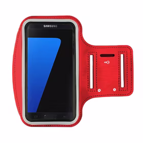 Armband SLIM Type 1 Ümbris jaoks Iphone 15 Pro Max/16 Pro Max/Samsung A15/A16/A25/A34/A55/M35/S20 FE/S24 FE/S24 Plus/S24 Ultra (6,0 Inches) RED