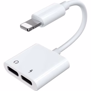 Joyroom S-Y104 headphone Lightning / 2x Lightning adapter - valge